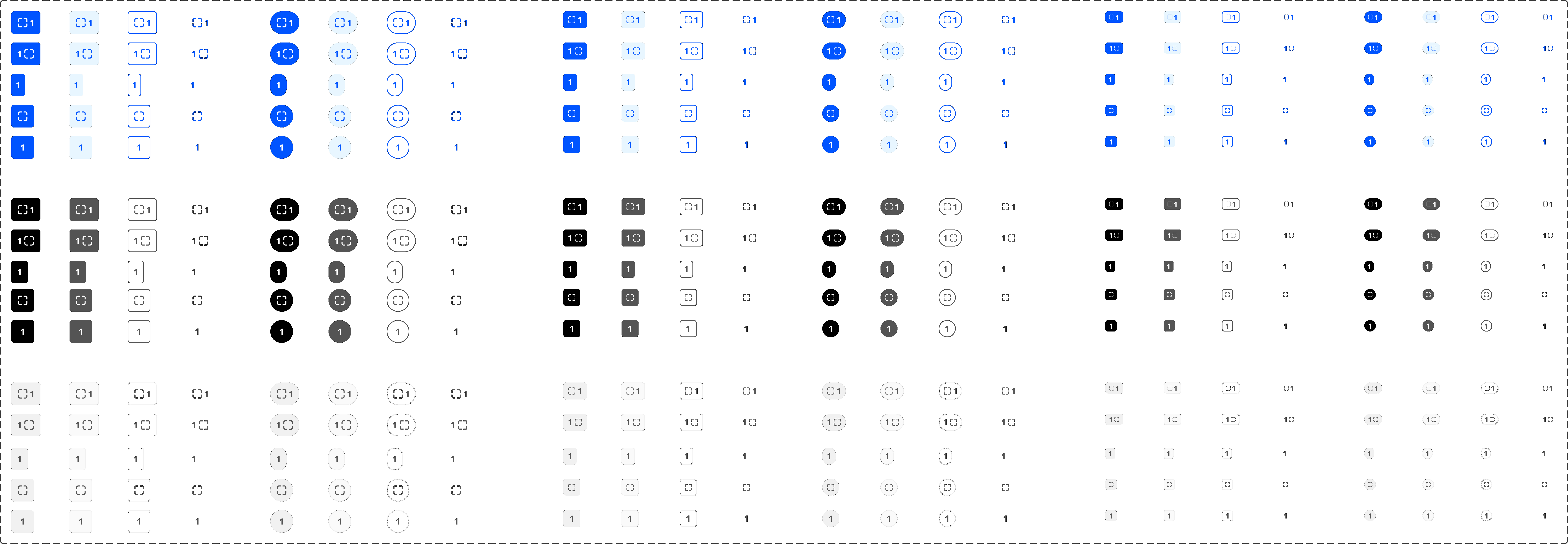 DailyMove badge components in multiple colors