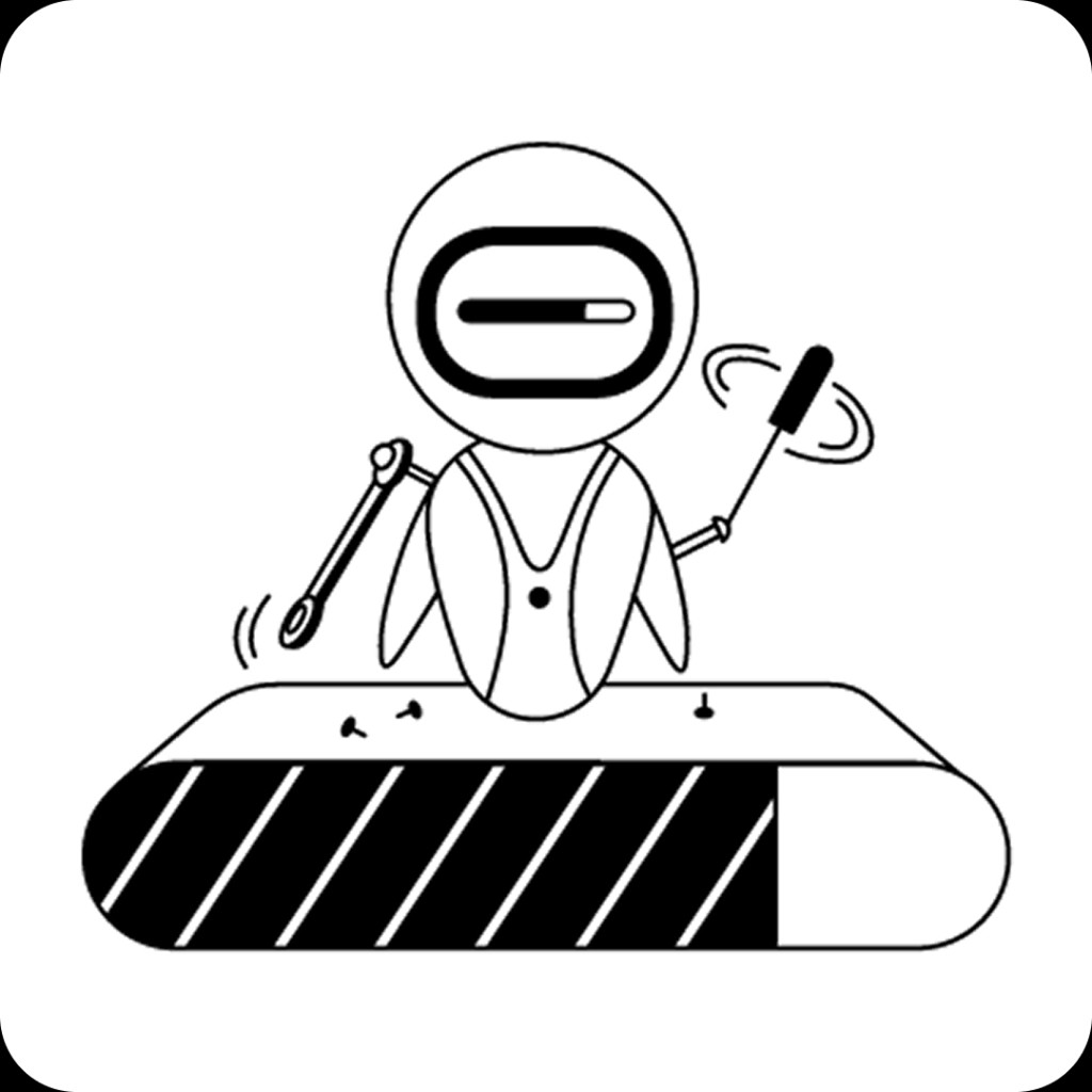 Illustration of robot button as a unified entry point for AI modes