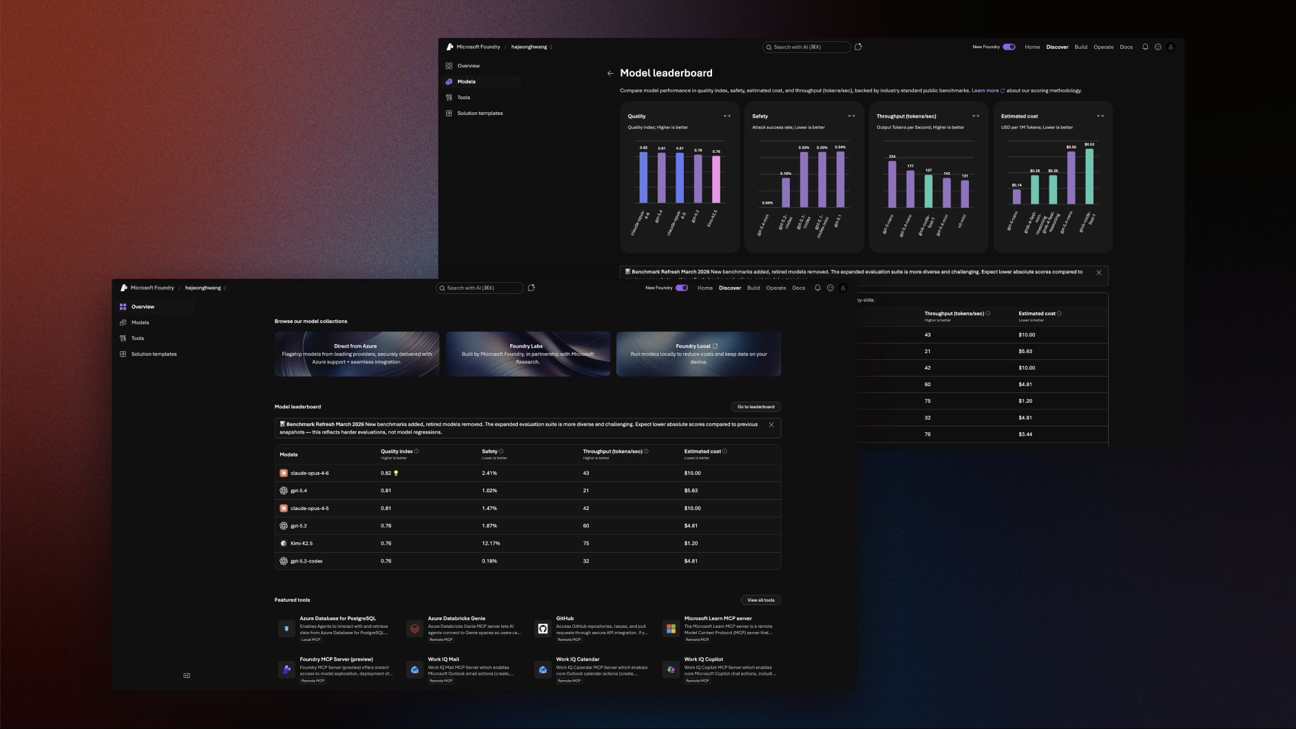 Microsoft Foundry product screens