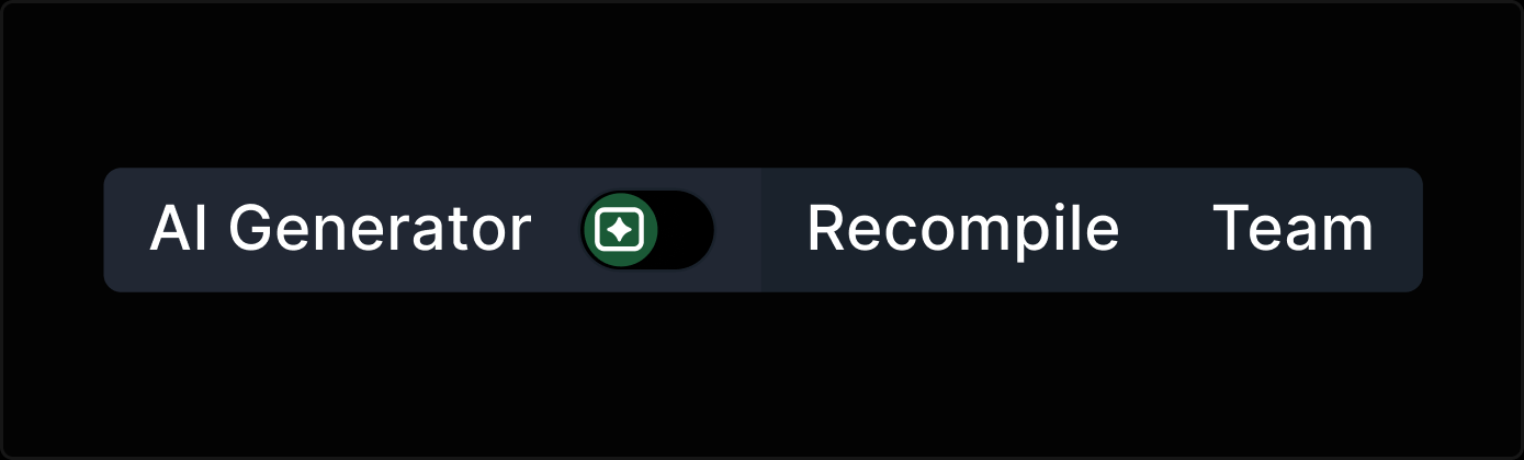 Improved Mode Scanability by Replacing the Switch with a Toggle — After