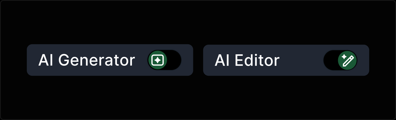 Built a Custom Toggle for Switching Between Generative and Highlight-Level AI — After