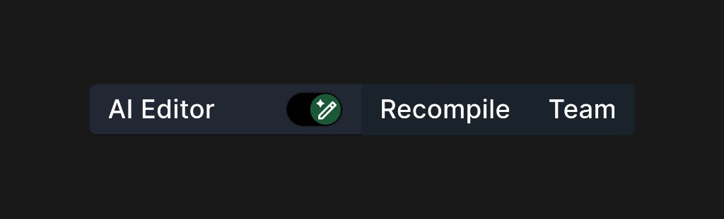 Improved Mode Scanability by Replacing the Switch with a Toggle — After